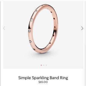 Simple rose gold band ring!